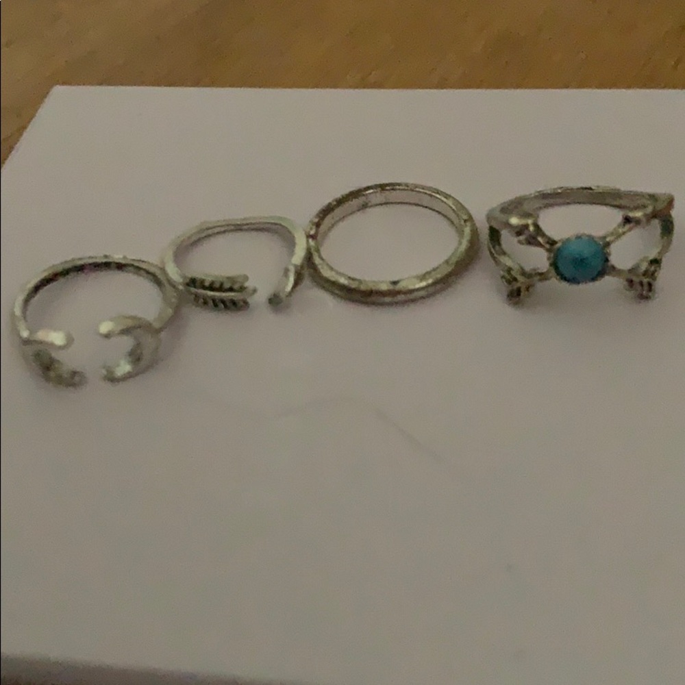 Boho ring set